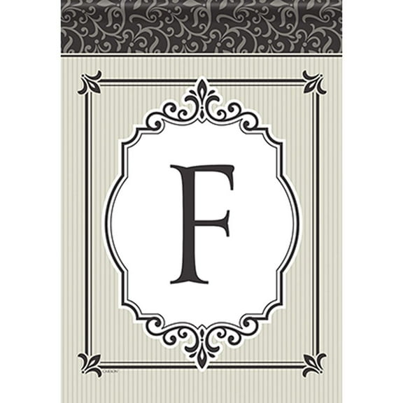 Timeless Details Monogram Garden Flag 12.5" x 18"