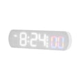 thumbnail image 3 of Reloj de escritorio, reloj de escritorio electrónico, pantalla LED, reloj de pared digital silencioso, reloj LED, para decoración interior de cabecera, 3 of 8