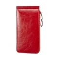 thumbnail image 6 of Huztencor Womens Leather Credit Card Holder Wallet RFID Blocking Wallet Women Card Case Purse Oil Wax Red, 6 of 8