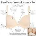 thumbnail image 6 of Talia Front Close Racerback Smoothing T-Shirt Bra, 6 of 7