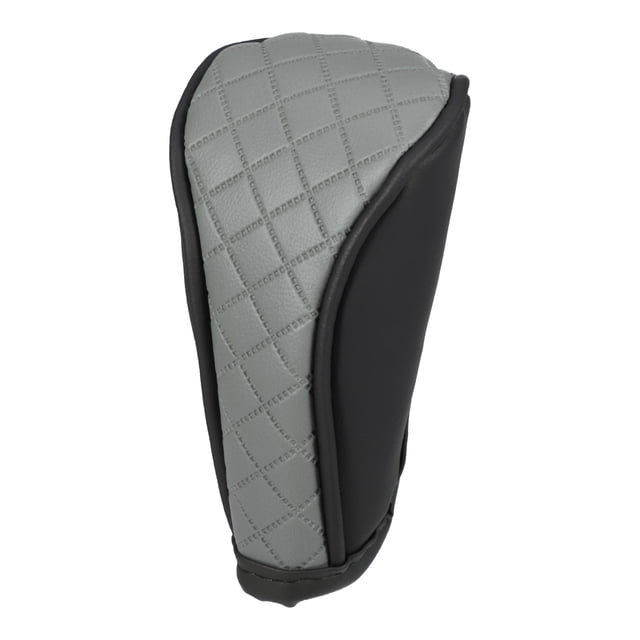 Funda universal para palanca de cambios manual de coche con cremallera, funda para palanca de cambios, funda para palanca de cambios, moderna, piel sintética, negro y gris