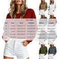 thumbnail image 4 of Vetsdori Long Sleeve Sweatshirts for Women Tops Solid Color Pullover Crew Neck Winter Fleece,Fashion Para Mujer Womens Sweatshirts Cropped, 4 of 8
