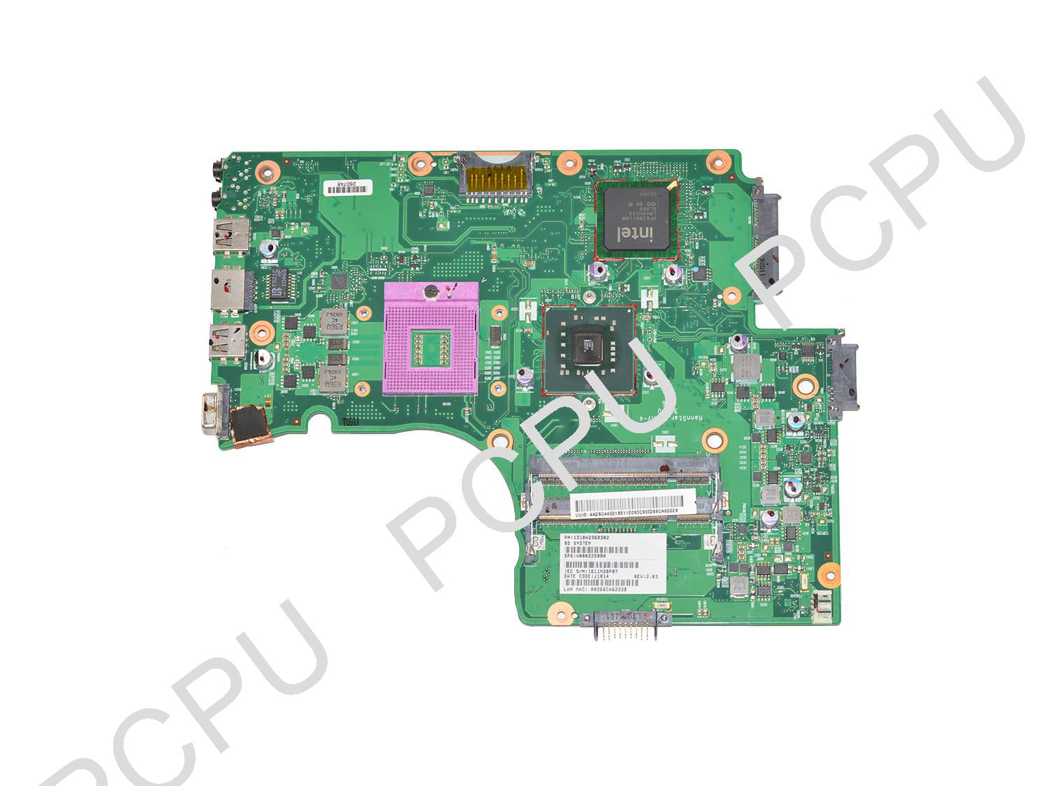 V000225080 Toshiba Satellite C655 Intel Laptop Motherboard s478 