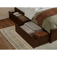 thumbnail image 5 of AFI Nantucket Twin XL Wood Platform Bed with Matching Footboard & Storage Drawers, Walnut, 5 of 14