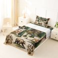 thumbnail image 5 of Manfei Kawaii Bear Twin Sheets,Woodland Animal Print Bedding,Brown,3-Piece,1 Fitted Sheet and 1 Pillowcase, 5 of 6