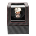 thumbnail image 3 of Watch Winder  Leather Watch Winder Single Automatic Watch Winder With Quiet Motor Wristwatch Display Case Box 100-240V US, 3 of 8