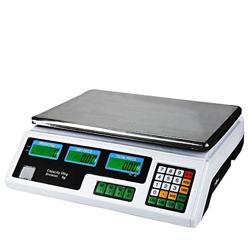 Deli Meat Food Price Computing Retail Digital Scale 60LB Fruit Produce Counting 