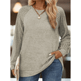 thumbnail image 3 of NISVIYA Plus Size Womens Sweaters Trendy Crewneck Tops Casual Long Sleeve Pullover Winter Comfortable Ribbed Knit Tees, 3 of 5