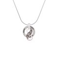 thumbnail image 2 of Delight Jewelry Silvertone Paw Prints Infinity Hero Ring Charm Necklace, 18", 2 of 4