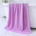thumbnail image 1 of Nvzi Toallas de baño de 6 piezas, 27,56 x 55,12 pulgadas, perfectas para el día a día, ligeras, de secado rápido, de vellón coral para tu baño (morado oscuro), 1 of 5