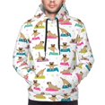 thumbnail image 4 of Hoodies for Men - Pug Yoga dogs poses funny Long Sleeve Comfrt Men'S Fashion Hoodies & Sweatshirts, Sweatshirts for Men Hoodies Pullover Clothing Clothes with Pouch, 4 of 7