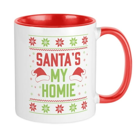 

CafePress - Santa s My Homie - Ceramic Coffee Tea Novelty Mug Cup 11 oz