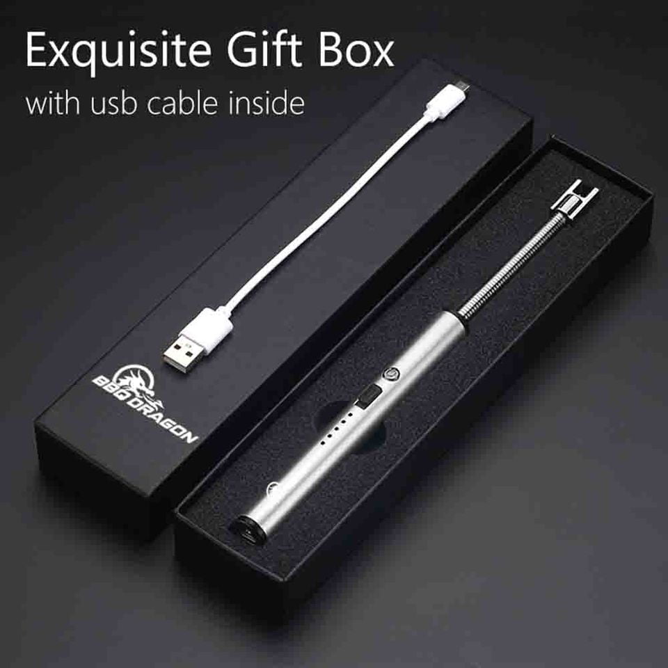 BBQ Dragon USB Rechargeable Arc Lighter for Charcoal Grills and Gas Stoves