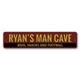 thumbnail image 2 of Beer Snacks & Football Novelty Sign, Metal Wall Decor - 4x18 inches, 2 of 4