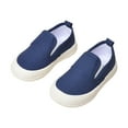 thumbnail image 5 of Dakaela 6M-8Y Infant Baby Girls Boys Canvas Shoes Soft Sole Toddler Slip on Walking Shoes Newborn Crib Loafers Casual Sneakers Blue 13, 5 of 7