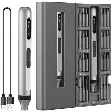 Mini Electric Screwdriver, 52 in 1 Electric Screwdriver Kit with 48 Bits, Precision Screwdriver Cordless Repair Tool for Phone Camera Laptop Watch