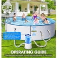 thumbnail image 6 of Glowing 1000 GPH Above Ground Pool Filter Pump with Built-in Blue LED Light | Powerful Pool Cartridge Filter Pump System | Enhanced Water Circulation & Filtration up to Clean and Clear Water, 6 of 8