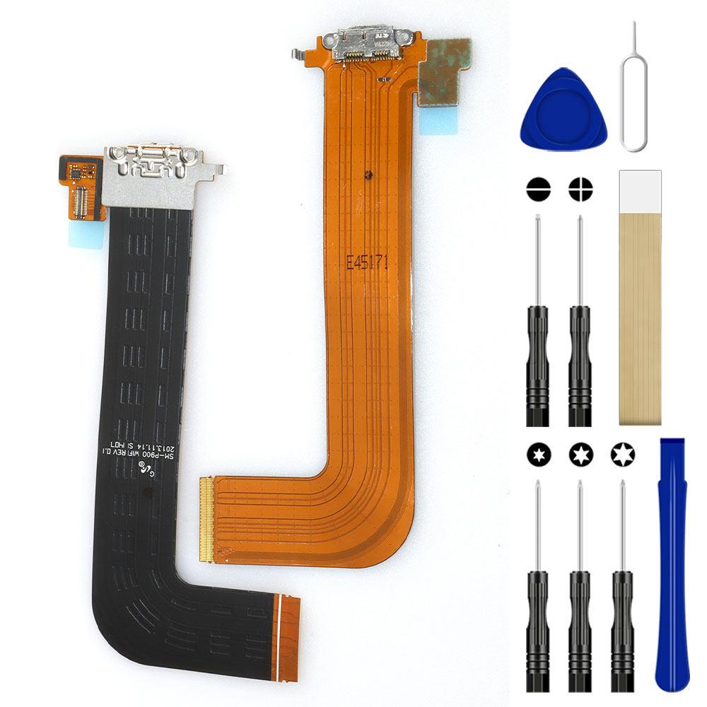 1 Pcs For Samsung Galaxy Tab Pro 12.2 SM-T900 T905 Replacement USB Charge Charging Port Flex Cable Tool