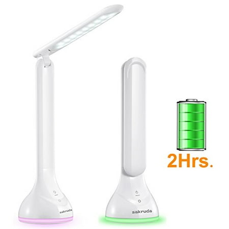 Sakruda Led Desk Lamp Portable Table Light With Rechargeable Battery Touch Control Eye Care Beside Reading Desk Light For