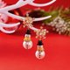 thumbnail image 4 of Fashion Christmas Snowman Snowflake Stud Earrings For Women Pearl Crystal Dangle Piecring Cute Xmas Ear Jewelry New Year Gift, 4 of 5