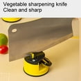 thumbnail image 4 of Knife Sharpeners for Kitchen Knives, Mini Yellow Suction Cup Knife Sharpener, Steel Double-Sided Sharpener, Safe and Easy to Use, Perfect for Fruit and Kitchen Knives, 4 of 9