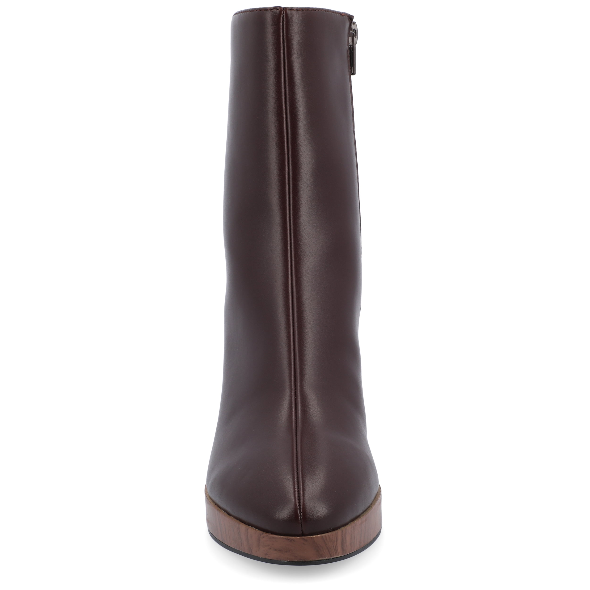 Journee Womens Romer Platform Almond Toe Booties, Widths Available