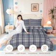 thumbnail image 3 of Erosebridal Minimalist Stripe Full Size Comforter Sets,Modern Lines Bedding Comforter Set,Light Gray Reversible,3pcs,1 Comforter and 2 Pillowcases, 3 of 7
