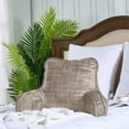 thumbnail image 5 of Home Soft Things DO-IT-YOURSELF Textured Velvet Bedrest Pillow  - Simply Taupe - 20" x 18" x 17", 5 of 8