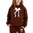 thumbnail image 4 of MuXiKeJi Clothes Toddler Outfits for Girls Fall Cute Print Long Sleeve Soft Hoodie Pullover Tops and Pants Children Fall Winter Clothes, 4 of 4