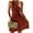 Bronze, variant on Women Summer V Neck Front Knotted Sleeveless Tank Dress Solid Casual A Line Dresses