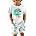 thumbnail image 6 of TBWNWG 4t Summer Pajamas Boys,Boys Sleeve Top and Shorts,2 Piece Pajama Set Sizes 2-3 Years, 6 of 9