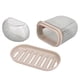 thumbnail image 4 of Travel Soap Case PET Leakproof Portable Soap Container with Lid Draining Tray for Traveling Camping Gym Transparent Black, 4 of 4