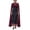 Wine, variant on Women's Sheer Mesh Cape Top, Halter Neck Backless Chiffon Kimono with Draped Sash, Flowy Longline Cover Up for Evening Parties, Weddings, and Bohemian Style-Wine
