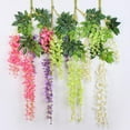 thumbnail image 4 of Gwong Decoración hogareña Vid Wisteria Flores artificiales Arco de boda Gazebo Decoración Inicio Guirnalda Gwong 8107950, 4 of 6