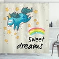 thumbnail image 1 of Ambesonne Saying Shower Curtain, Unicorn Rainbow, 69"Wx84"L, Multicolor, 1 of 3