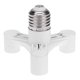 thumbnail image 2 of E27 a 3E14 Adaptador de casquillo de luz de bombilla Soporte de lámpara de inducción de tornillo divisor Likrtyny Para estrenar, 2 of 5