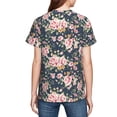 thumbnail image 7 of Wukai Vintage Floral Youth Unisex Short Sleeve T-Shirt for Boys, Girls, Teens, and Kids-Small, 7 of 7