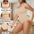 thumbnail image 3 of ANYFIT WEAR Women Plus Size Bodysuit Shapewear Seamless Tummy Control Body Shaper Sleeveless Going Out Tops, 3 of 6