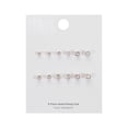 thumbnail image 5 of Time and Tru Women's Jewelry Essentials Simulated Diamond Stud Earrings, 6-Pack, 5 of 5