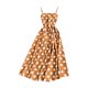 thumbnail image 1 of Vestido de lunares Vestido largo de cintura alta sin mangas sin espalda para mujer, amarillo Inevent AP001541-03B, 1 of 7
