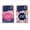 Rupture Extrude Line Font, variant on WIRESTER 2pcs Set Customized Personalized Text Self-Adhesive PU Leather Card Holder Stick on Pocket Credit Card Case Pouch Wallet for Smart Phones - Watercolor Flower Gliter Pink Blue & Circle M Font