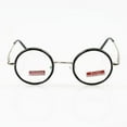 thumbnail image 2 of Retro Round Silver Reading Glasses Classic Spring Hinge Metal Readers +2.00 for Men, 2 of 5