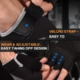 thumbnail image 4 of Guantes de gimnasio Sunnex Fingerless para mujeres de levantamiento de pesas, 4 of 7