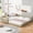 Beige+PU Leather, variant on HMYG Queen Size Twin XL Size Upholstered Platform Bed,Mother Bed,PU Leather,Beige