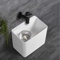 thumbnail image 4 of Black Stainless Steel Faucet, Mop Pool Faucet, Wall Mounted Cold Water Faucets, Retro Sink Faucet, Black Wall Mounted Faucet, for Balcony, Bathroom, K, 4 of 5