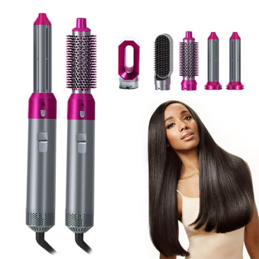 Five in one hot air comb: hair dryer, straightening comb, curling iron, three in one dry and wet dual-use negative ion styling comb, high-power quick drying hair dryer, portable hair accessory“