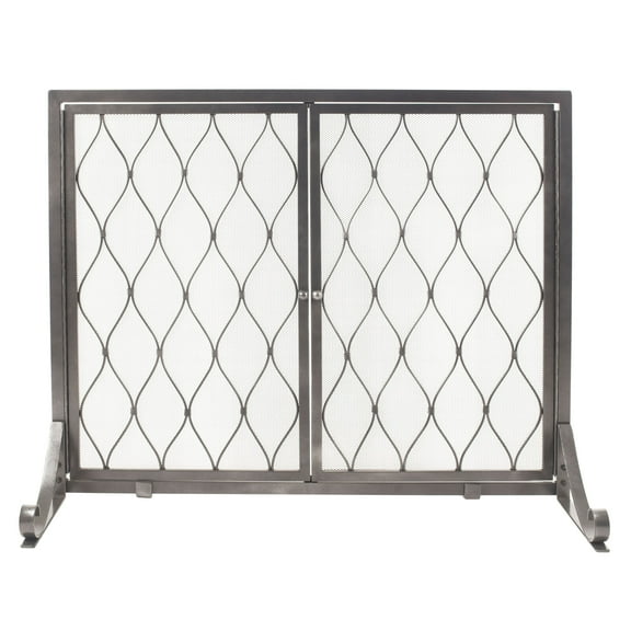 Pleasant Hearth FA628S Stonewall Steel Fireplace Screen