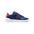 thumbnail image 3 of Polo Ralph Lauren Heritage Court II Men's Blue Leather Low Top Sneakers BU152 (Blue,10), 3 of 6