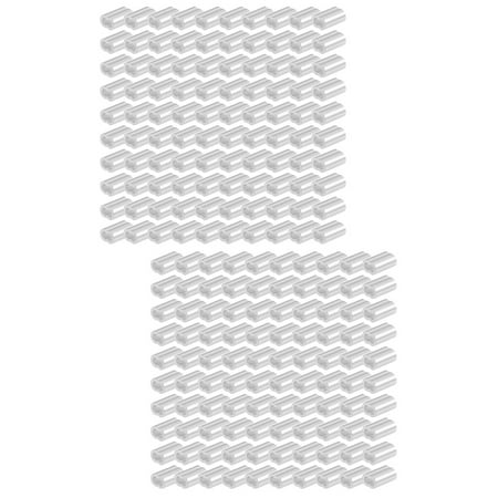 

200 pcs Aluminum Crimp Loop Sleeve Aluminum Crimping Loop Wire Rope Fittings