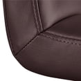thumbnail image 2 of Yaheetech Height Adjustable Office Chair Mid Back PU Leather 360° Swivel Large Seat Stylish Office Chair on Wheels with Armrests, Brown, 2 of 9